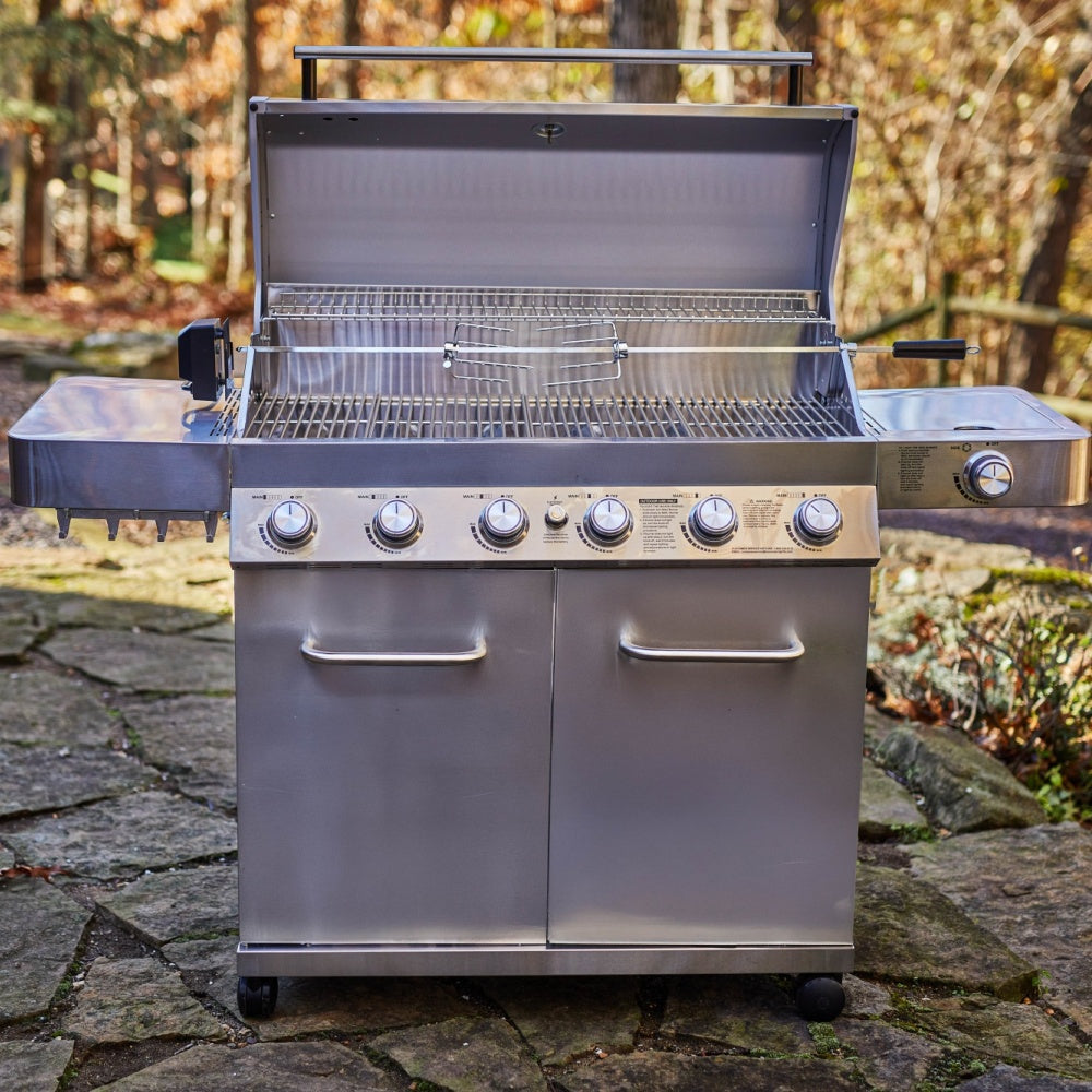 Monument Grills 77352 - Full Stainless Propane Gas Grill | 77352 (Include Rotisserie Kit)