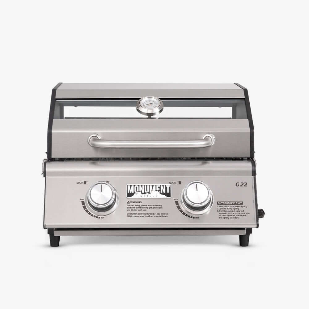 Monument G22 - Stainless Tabletop Propane Gas Grill | G22