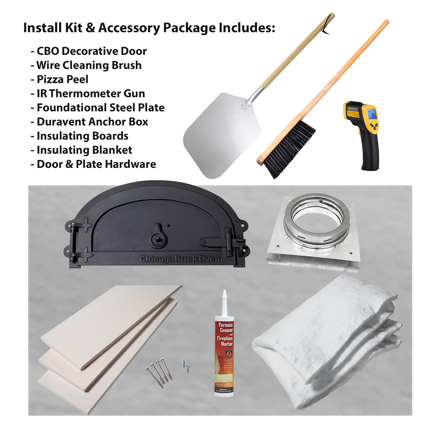 Chicago Brick Oven - 750 DIY Kit - 38" x 28" Wood Fired Pizza Oven - view 19