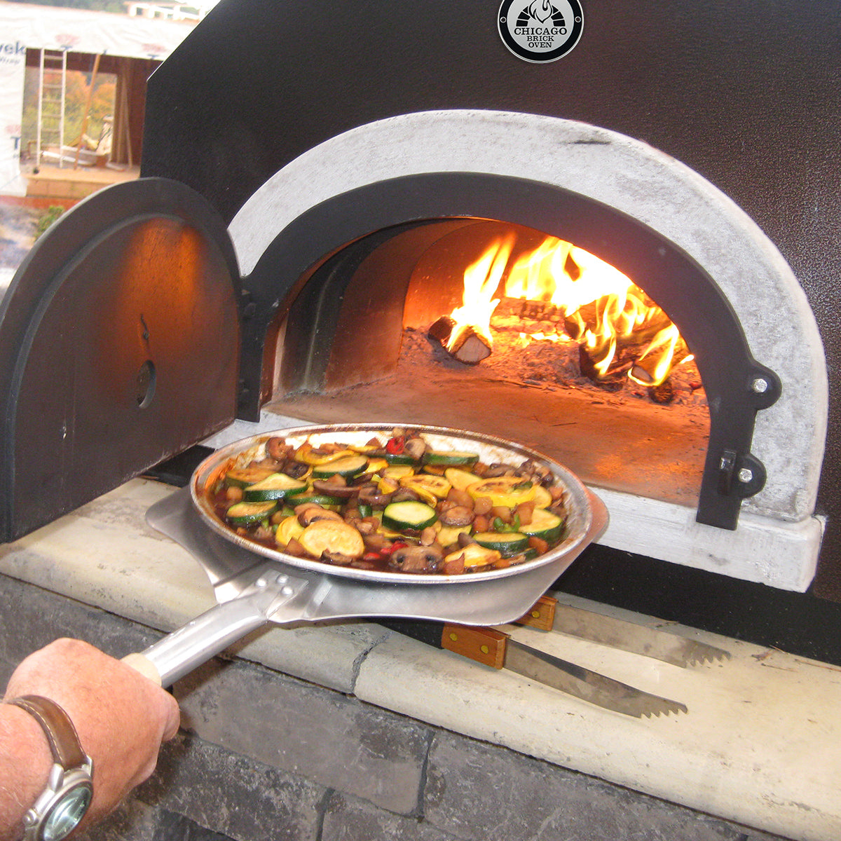 Chicago Brick Oven-750 Countertop-38"x28" Wood Fired Pizza Oven | Copper Vein - view 3