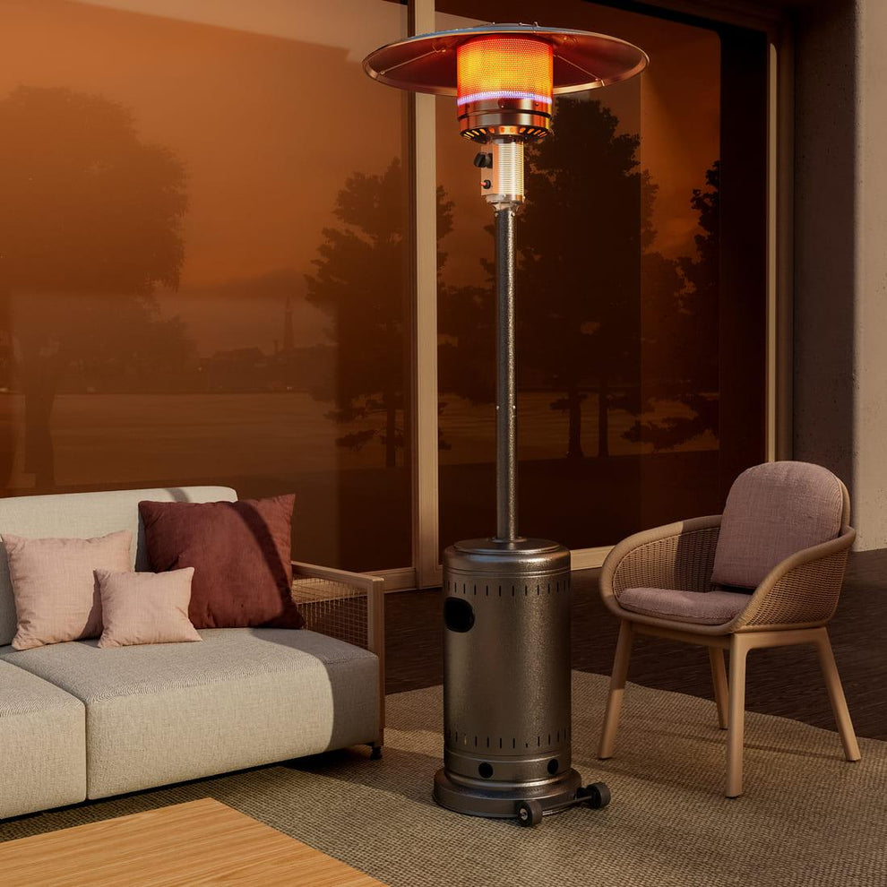 Pamapic 48,000 BTU Propane Freestanding Patio Heater with Cover ...