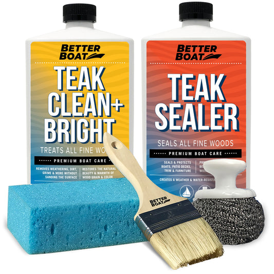 Better Boat Teak Cleaner Brightening and Sealer Set view 1