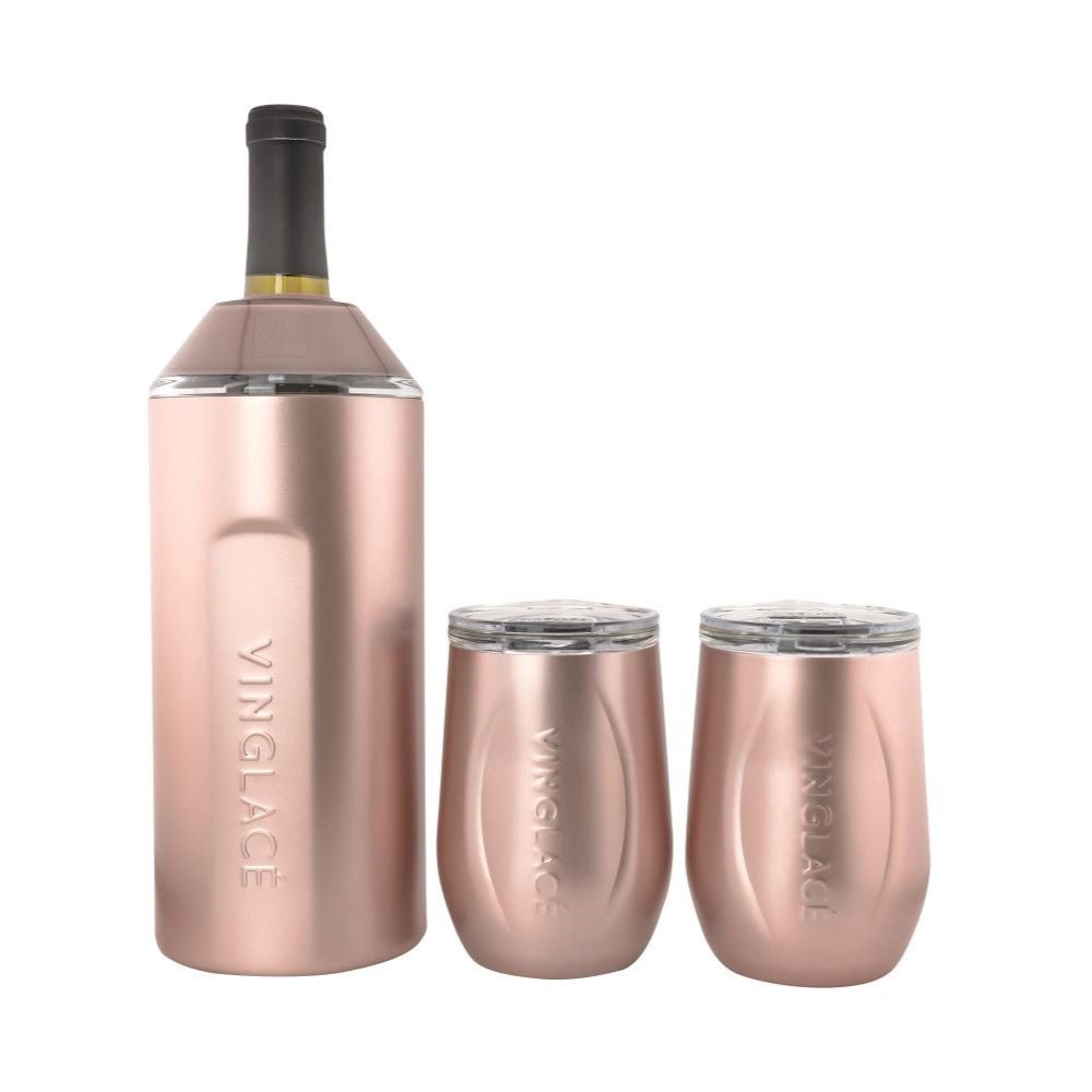 Vinglacé Wine Gift Set | Rose Gold