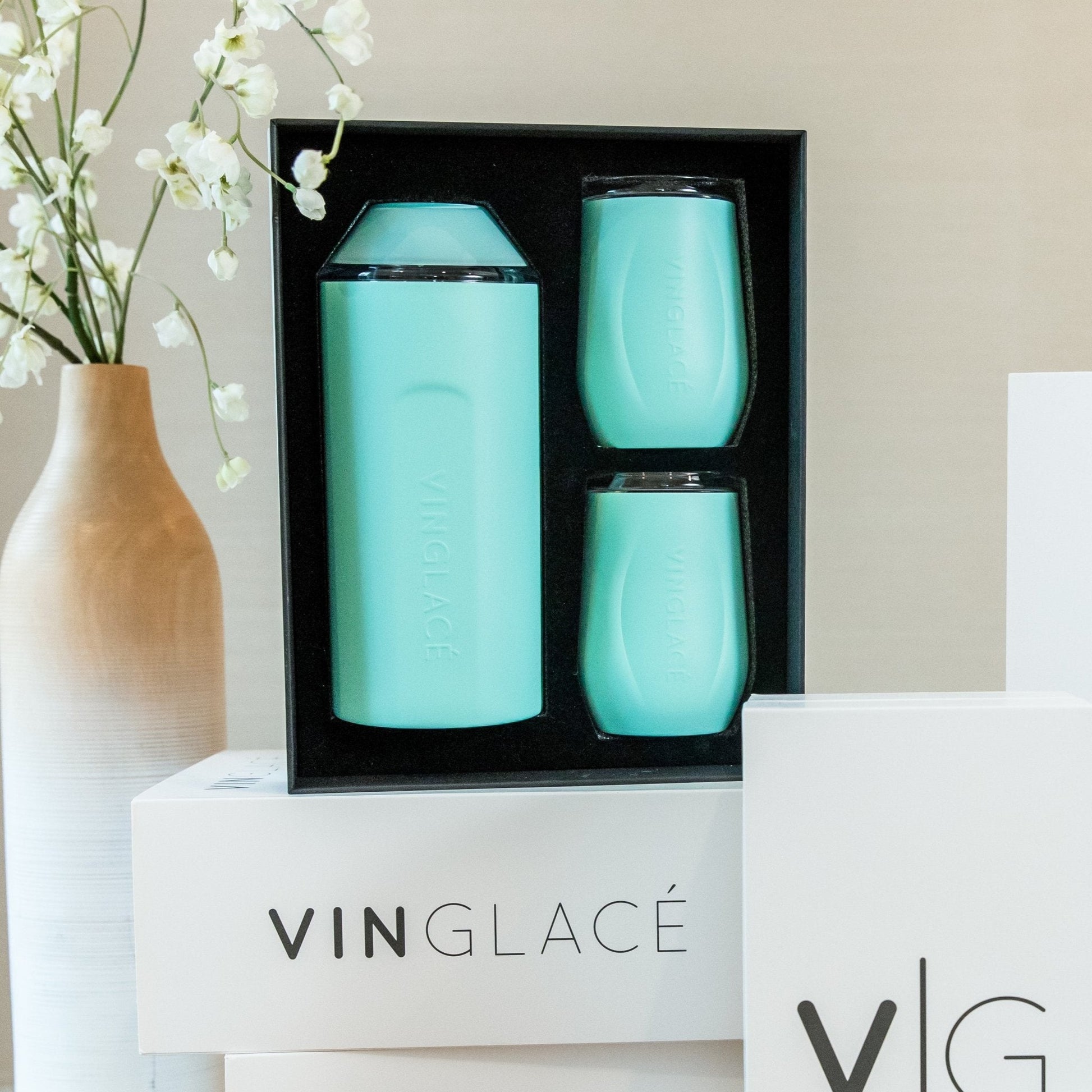 Vinglacé Wine Gift Set | Sea Glass