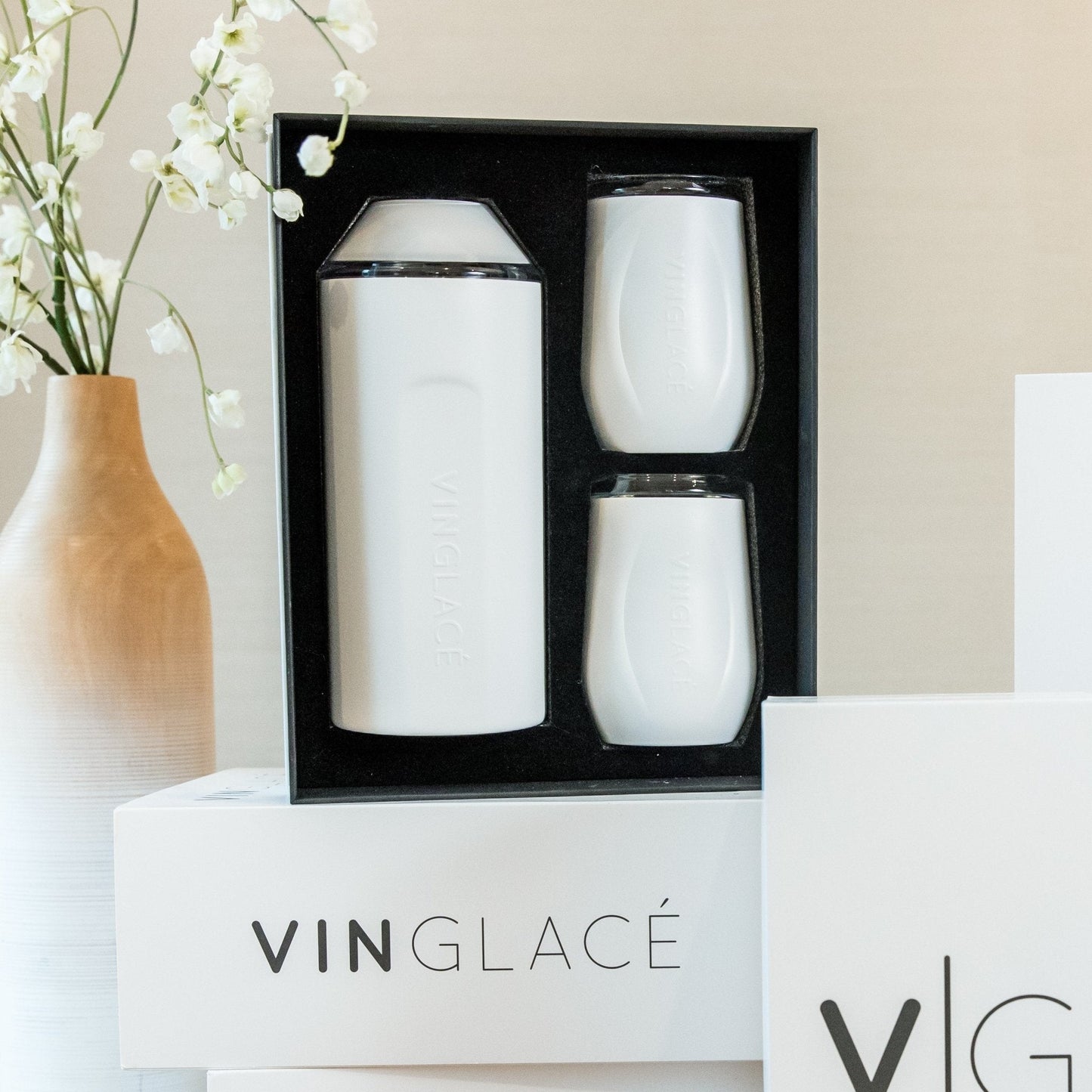 Vinglacé Wine Gift Set | White - view 3